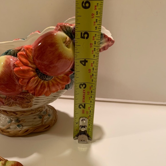 COPY - FITZ & FLOYD AUTUMN BOUNTY GRAVY BOAT & PLATE. - Picture 13 of 13